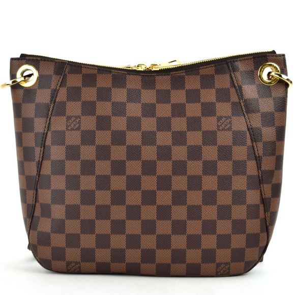 Louis Vuitton Damier South Bank Brown Leather Diagonal Shoulder Bag - Picture 3 of 11